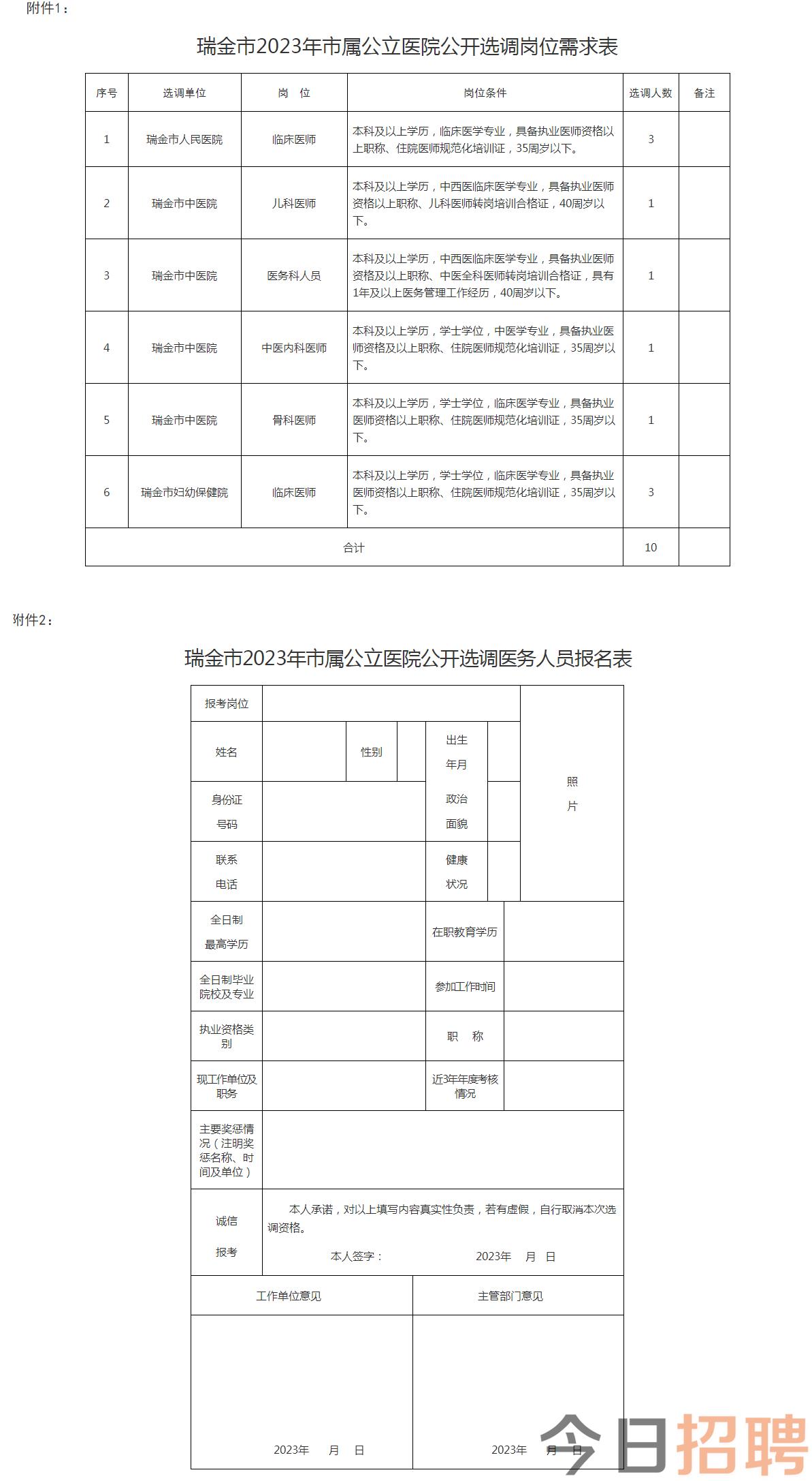 瑞金市人民政府办公室关于印发瑞金市2023年市属公立医院公开选调医务人员工作方案的通知 _ 瑞金市人民政府.png