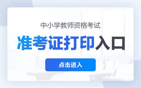  2023下半年广东省教师资格证面试准考证打印入口|打印时间