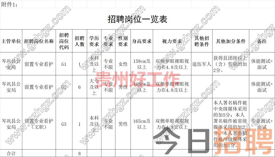 岑巩县2023年第二次公开招聘留置专业看护人员实施方案