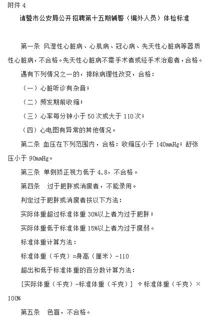 2023年浙江绍兴诸暨市公安局面向全市公开招聘辅警人员135名