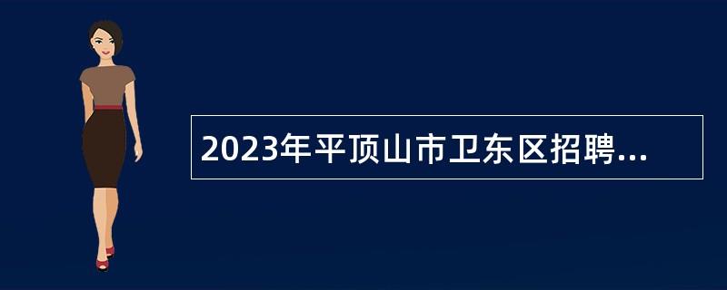 2023年平顶山市卫东区招聘、选聘小学及幼儿园教师公告