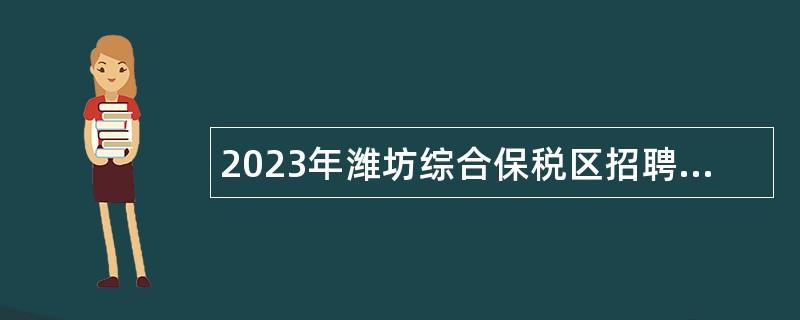 2023年潍坊综合保税区招聘部分岗位工作人员公告