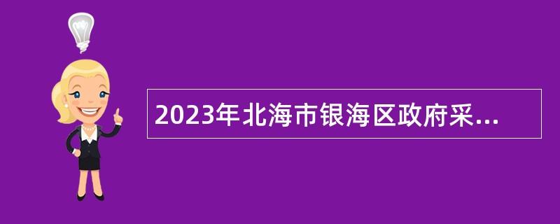 2023年北海市银海区政府采购中心招聘编外用工人员公告