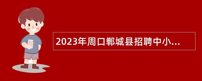 2023年周口郸城县招聘中小学幼儿教师公告