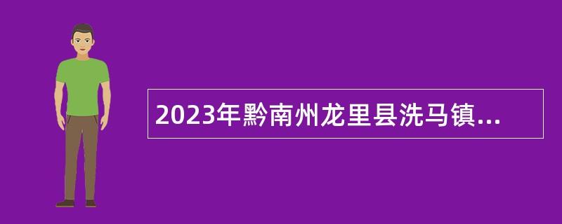 2023年黔南州龙里县洗马镇人民政府面向社会招聘临聘人员简章