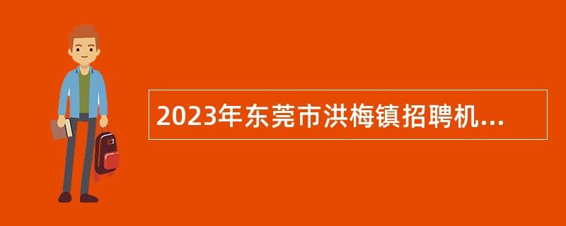 2023年东莞市洪梅镇招聘机关事业单位编外人员公告