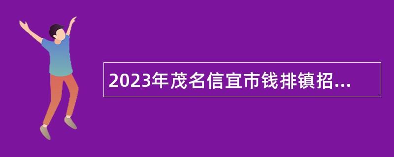 2023年茂名信宜市钱排镇招聘专职安全员公告