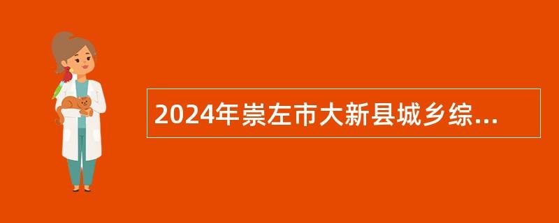 2024年崇左市大新县城乡综合执法管理局协管员招聘公告