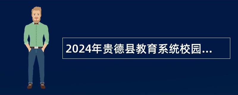 2024年贵德县教育系统校园引才公告