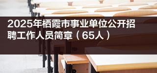 2025年栖霞市事业单位公开招聘工作人员简章（65人）