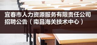 宜春市人力资源服务有限责任公司招聘公告（南昌海关技术中心）